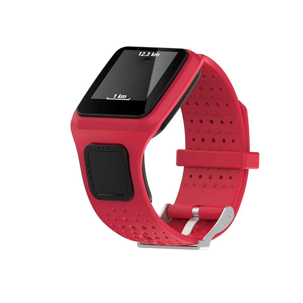 Мягкие силиконовые ремешки для часов сменный ремешок TomTom Multi-Sport/Runner/кардио GPS