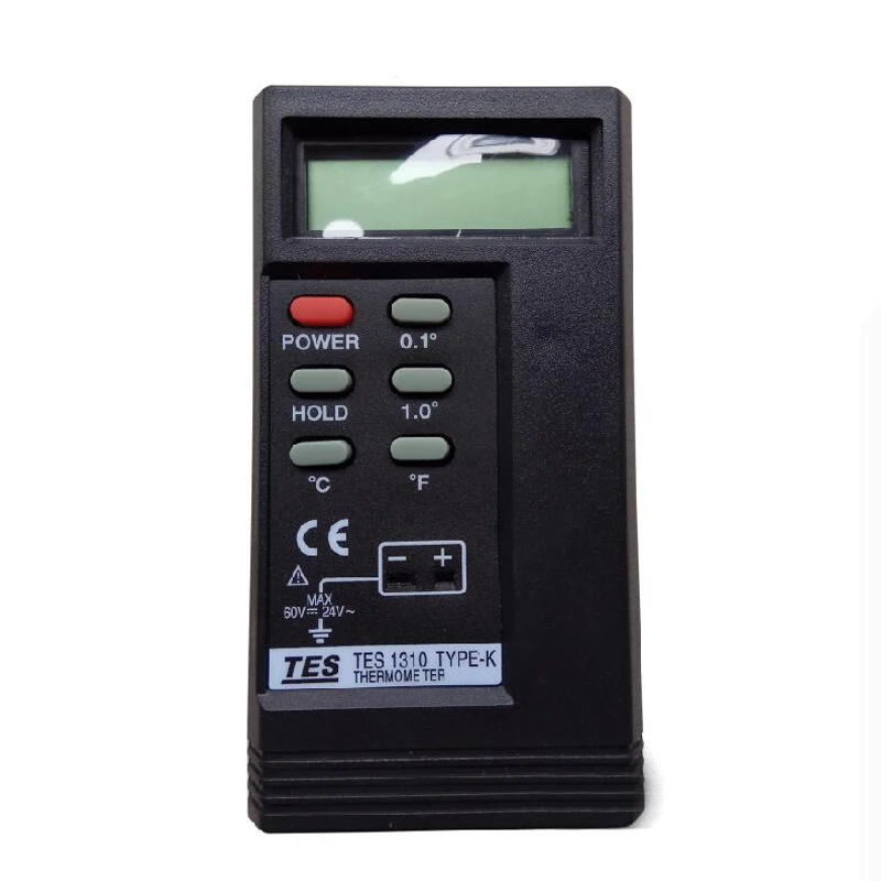 TES1310 цифровой термопары типа K с зондом T1 & T2 двойной дисплей Разрешение выбор
