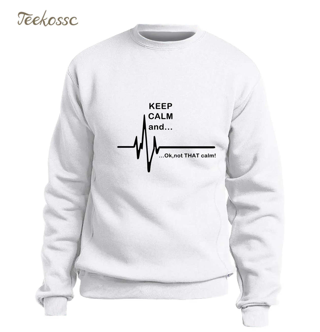 Мужская толстовка с капюшоном Keep Calm and... Not That Флисовая теплая забавным рисунком