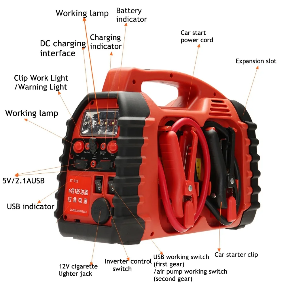 Автомобильное пусковое устройство Аккумуляторный блок автомобильный усилитель