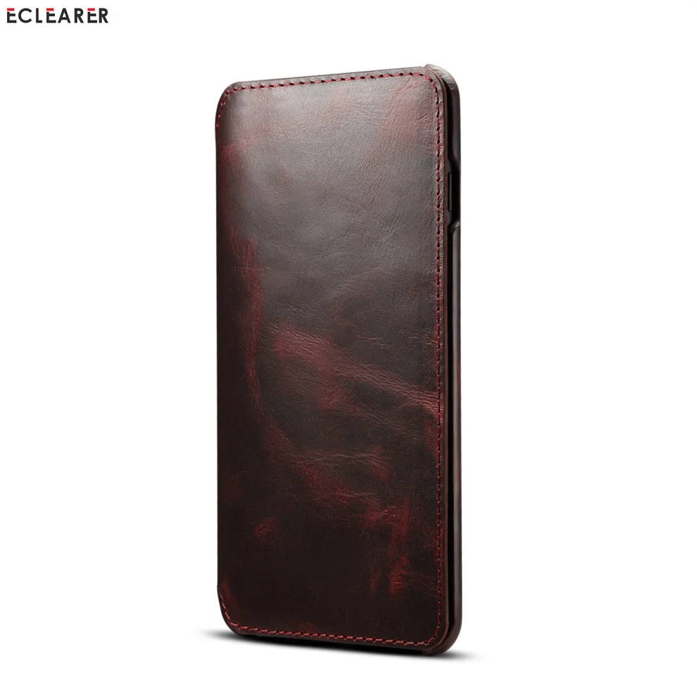 Прочный чехол из натуральной кожи для samsung Galaxy S10/S10e/S10 Plus, роскошный первоклассный кожаный флип-чехол, сумка