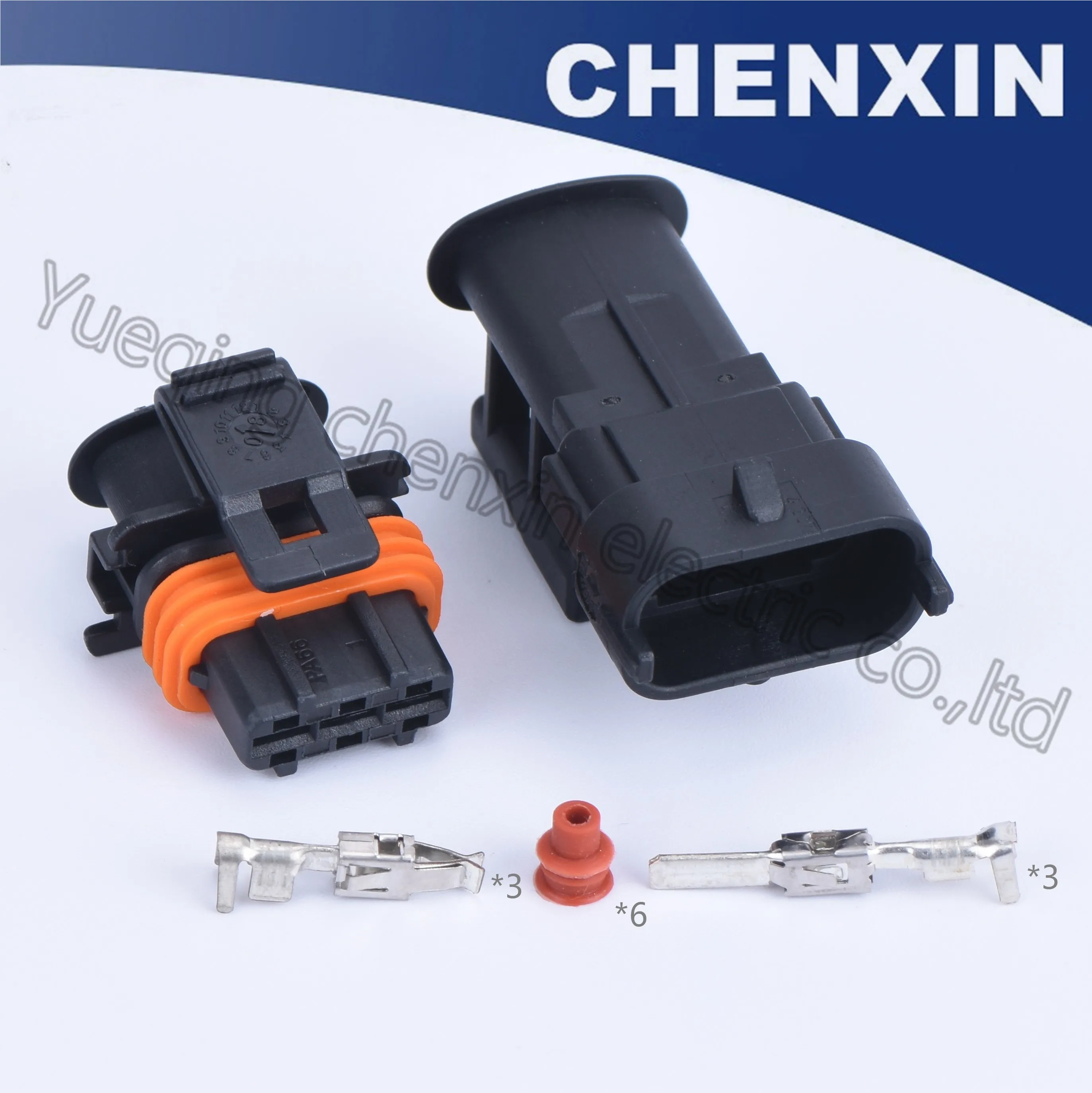 

Black 3 pins car waterproof auto connectors plastic wire cable plug (male female) 3.5 for efi nozzle 1928403110 1928404227