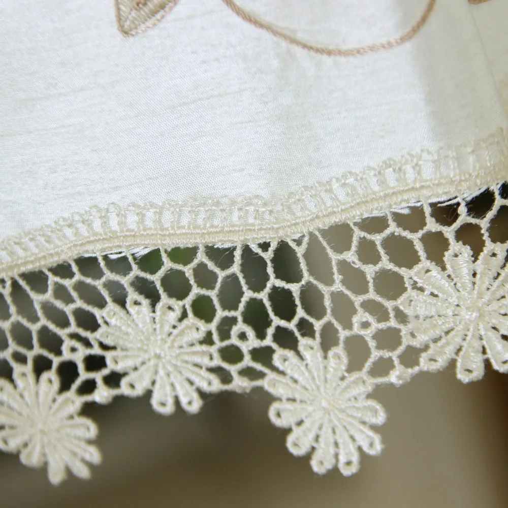 2 шт. кухонные занавески с вышивкой|flower kitchen curtains|kitchen curtainsshort curtains |