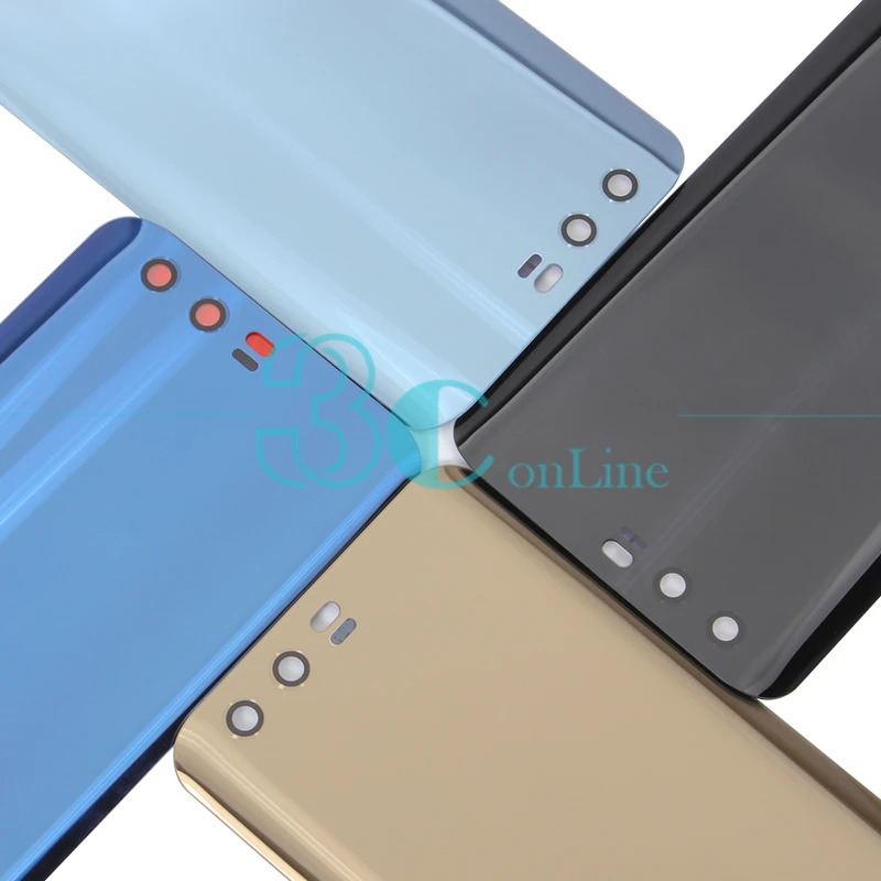 Для Huawei Honor 9 Задняя крышка батареи Стекло + PC пластик Honor9 корпус двери с 3 м клей