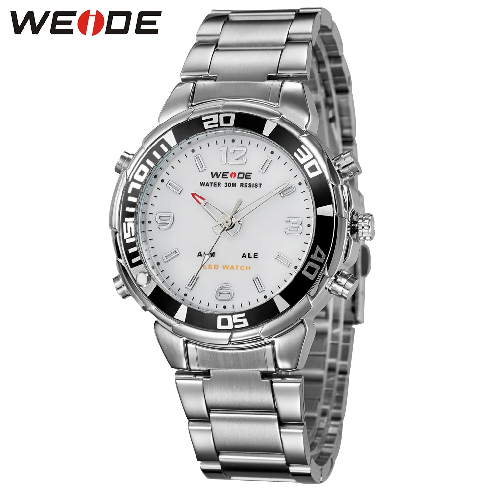 Новинка WEIDE мужские роскошные брендовые кварцевые военные армейские спортивные