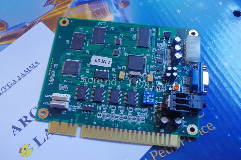 Jamma 60 в 1 классическая аркадная игра для CGA/VGA машина пэкмен/использовать прямо и