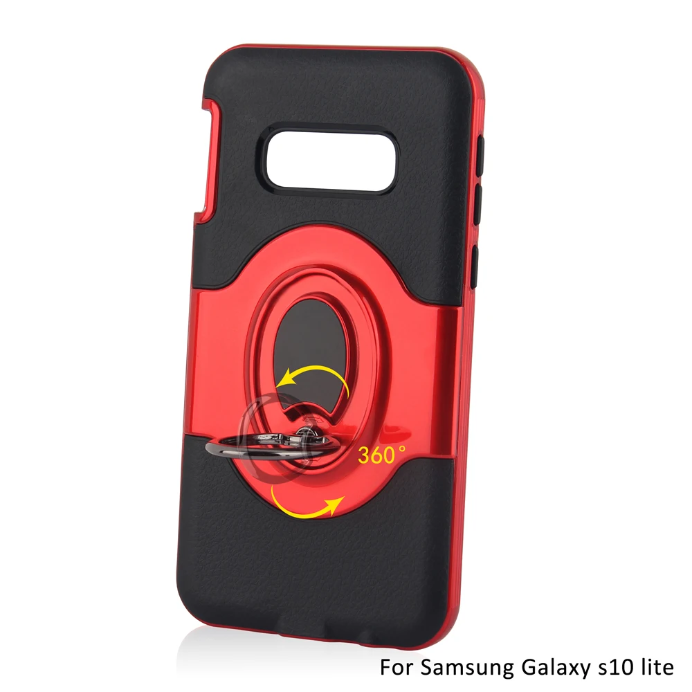 ChauLok Phone Cases for Samsung Galaxy S10e lite Case Ring Bracket Armor For S10 3 in 1 Plus |