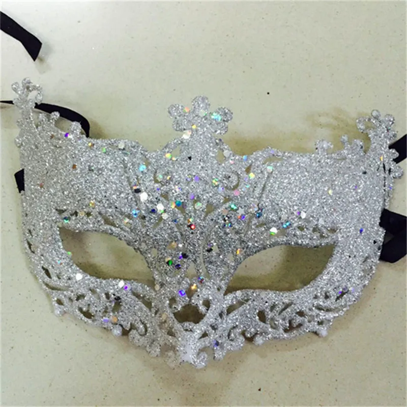 1 шт. Маскарадная маска для выступлений с лисой и блестками, кружевная маска принцессы Венеции, маска на Хеллоуин и Рождество Вечерние Маски
