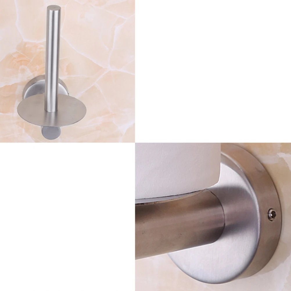 Держатель для туалетной бумаги из нержавеющей стали простой вертикальный