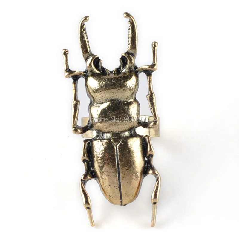 Retro Big Insect/Owl/Bee Shaped Women Men Rings New Design Exaggerated Antique Bronze Alloy Jewelry | Украшения и аксессуары