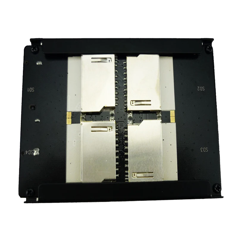 4 SD SDHC MMC карта для SATA 7 + 15 Pin HDD жесткий диск конвертер оптовая продажа ADP02501|sata card|sd