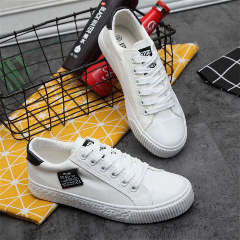 Классические белые кроссовки Женская Повседневная парусиновая обувь женские