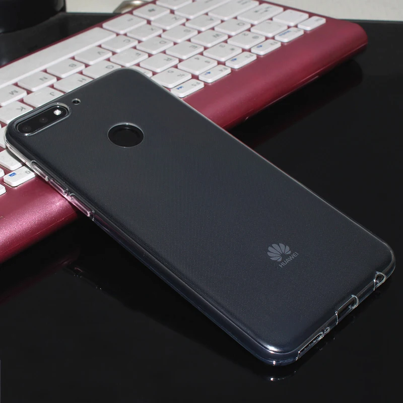 Прозрачный мягкий чехол для телефона из ТПУ Huawei P Smart PSmart Dual SIM FIG LX1 LX2 LX3 FIG-LA1