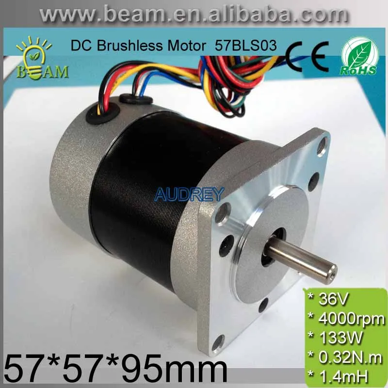 

FREE SHIPPING Square Head and Circle Fuselage 36V 92W 0.32 N.m 4000rpm 57mm 3 phase DC Brushless Motor 57BLS03 BLDC MOTOR