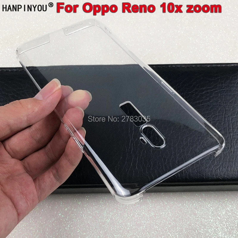 Для Oppo Reno 10x zoom 6 &quotглянцевый чехол с защелкой для телефона кристально Невидимый