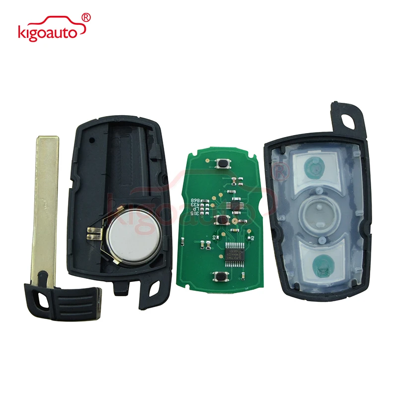 Kigoauto 3 кнопки 315LP CR2032 для BMW smart дистанционный ключ KR55WK49127 E39 E60 E61 E46 E38 E53 328i 335i 528i 535i