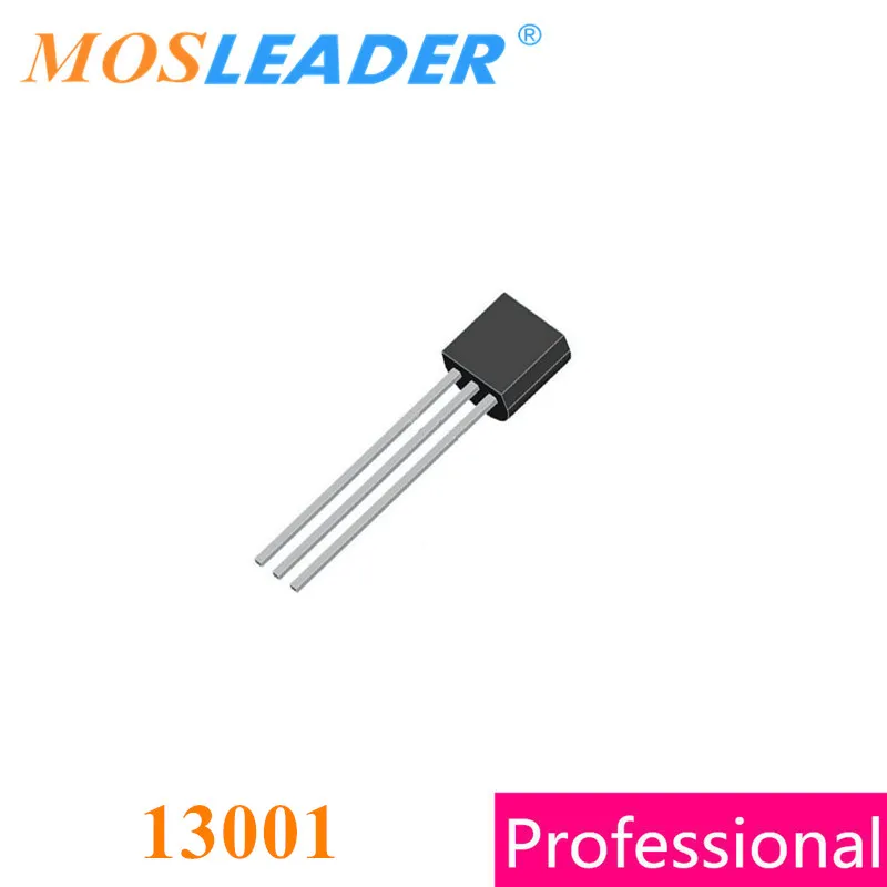 Mosleader 13001 TO92 1000 шт DIP MJE13001 NPN Сделано в Китае|Запасные части| |