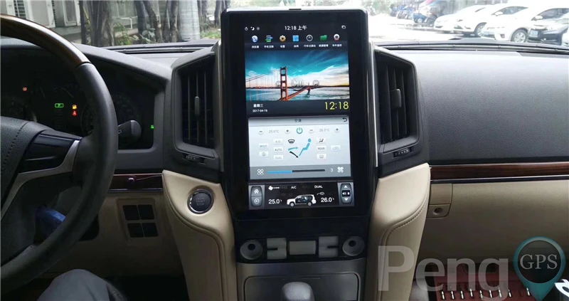 13,6 дюймов Большой HD экран стиль Android 6,0 Автомобильный gps-навигация, dvd-плеер для TOYOTA LAND CRUISER LC200- подогрев сидений