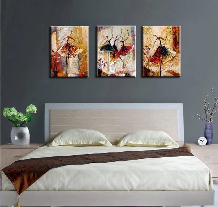 Картина на холсте с изображением балерины настенное искусство украшение для