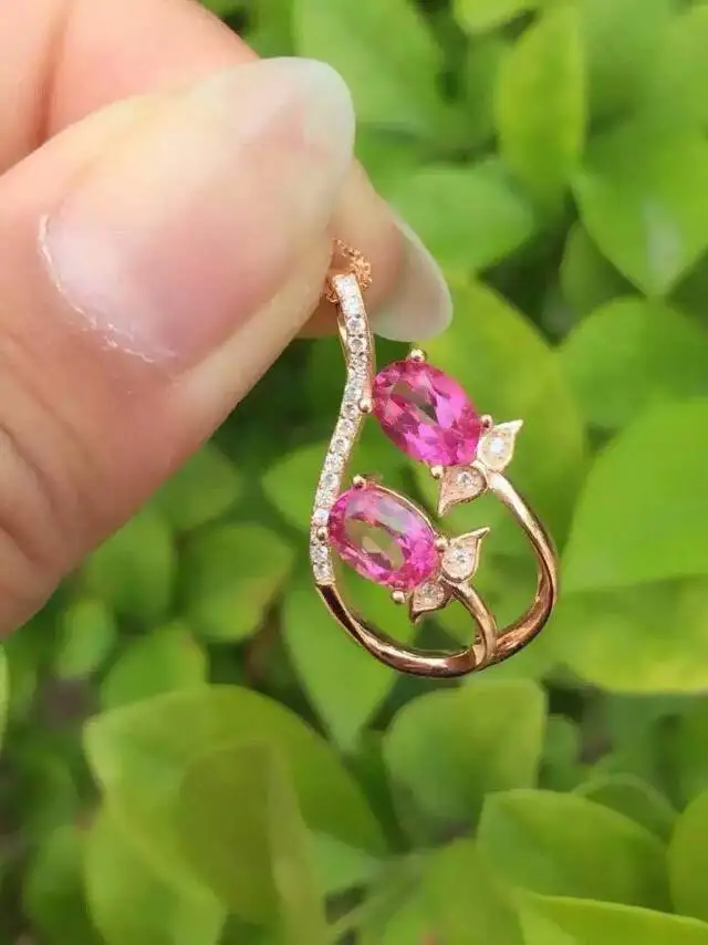 Женская подвеска из серебра 925 пробы с натуральным драгоценным камнем|fine jewelry|gift