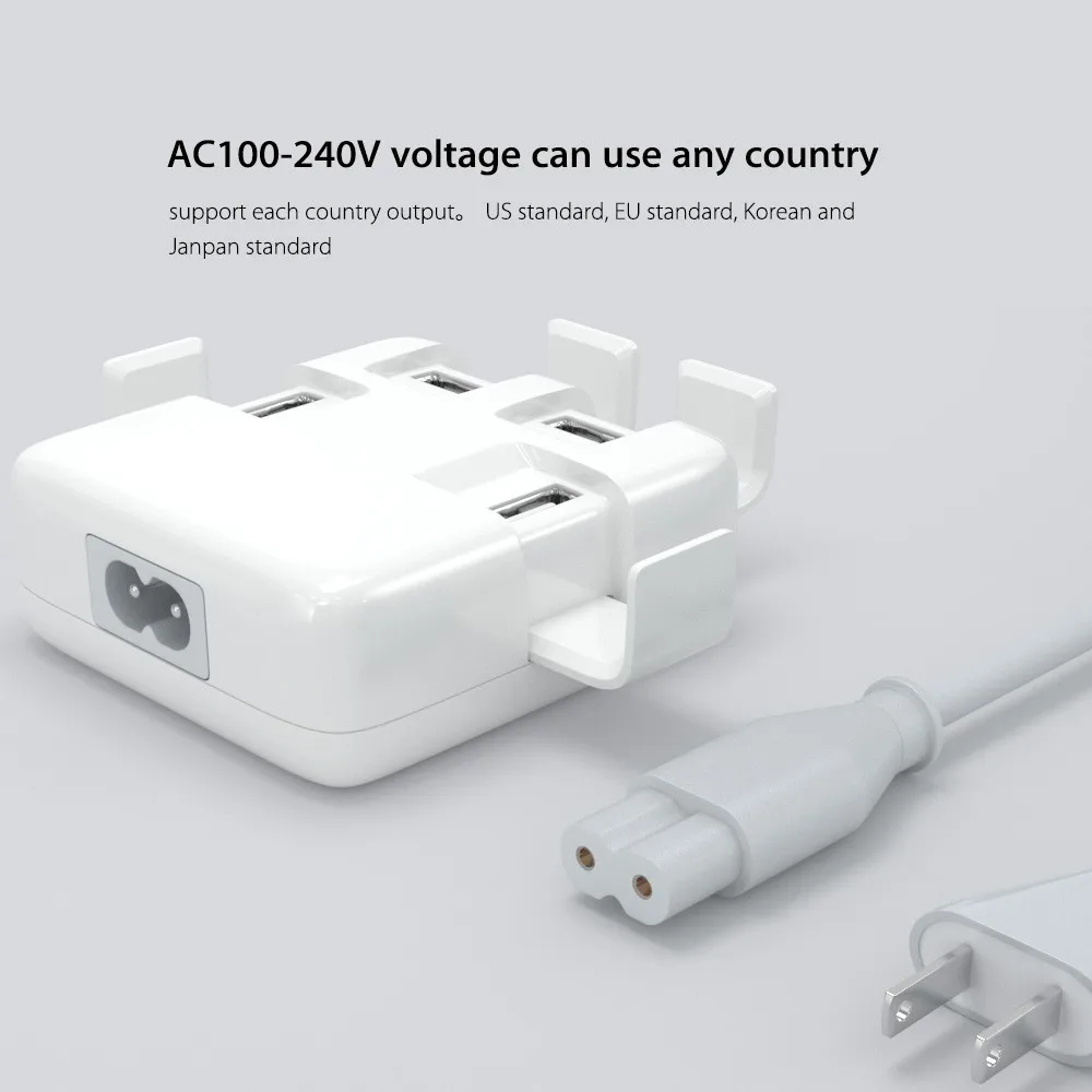 4A Mini 4 порта USB док-станция зарядное устройство адаптер для apple iPhone X 8 7 6 6s plus se 5 5S 4S