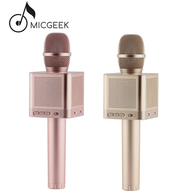 Оригинальный MicGeek Q10S беспроводной Bluetooth ручной микрофон семейный караоке KTV