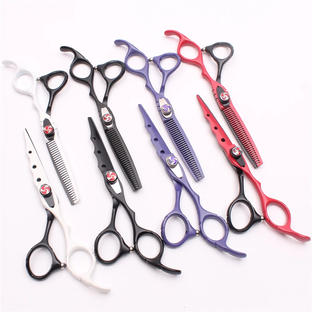 

Профессиональные ножницы для волос 440C, 6 дюймов, 17,5 см, Япония, парикмахерские ножницы для стрижки, филировочные ножницы, инструменты для укл...