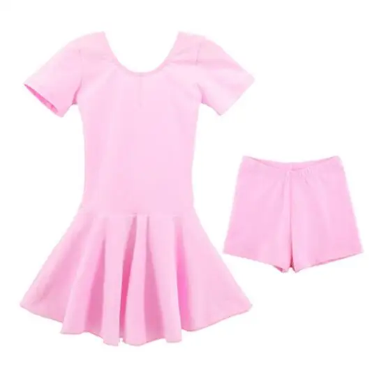 Separated Shorts Хлопковое балетное платье для танцев; детская одежда для балета для маленьких девочек; детское гимнастическое трико; тренировочная Одежда для танцев - Цвет: Separated Shorts