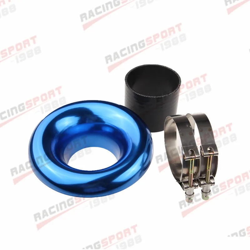 

UNIVERSAL 3.5" BLUE VELOCITY STACK FOR COLD/RAM ENGINE AIR INTAKE/TURBO HORN