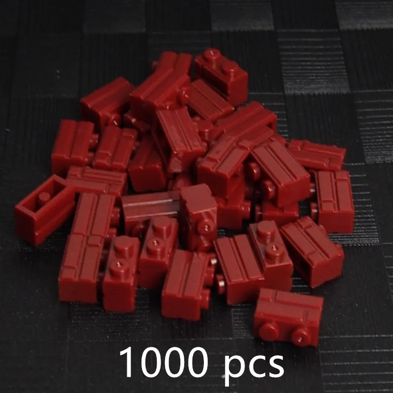 1000pcs wine red 1000 шт. винно-красный легок часть 1X2 MOC основные части компонент городской дом стены строительный блок кирпичи развивающие игрушки для детей - Цвет: 1000pcs wine red