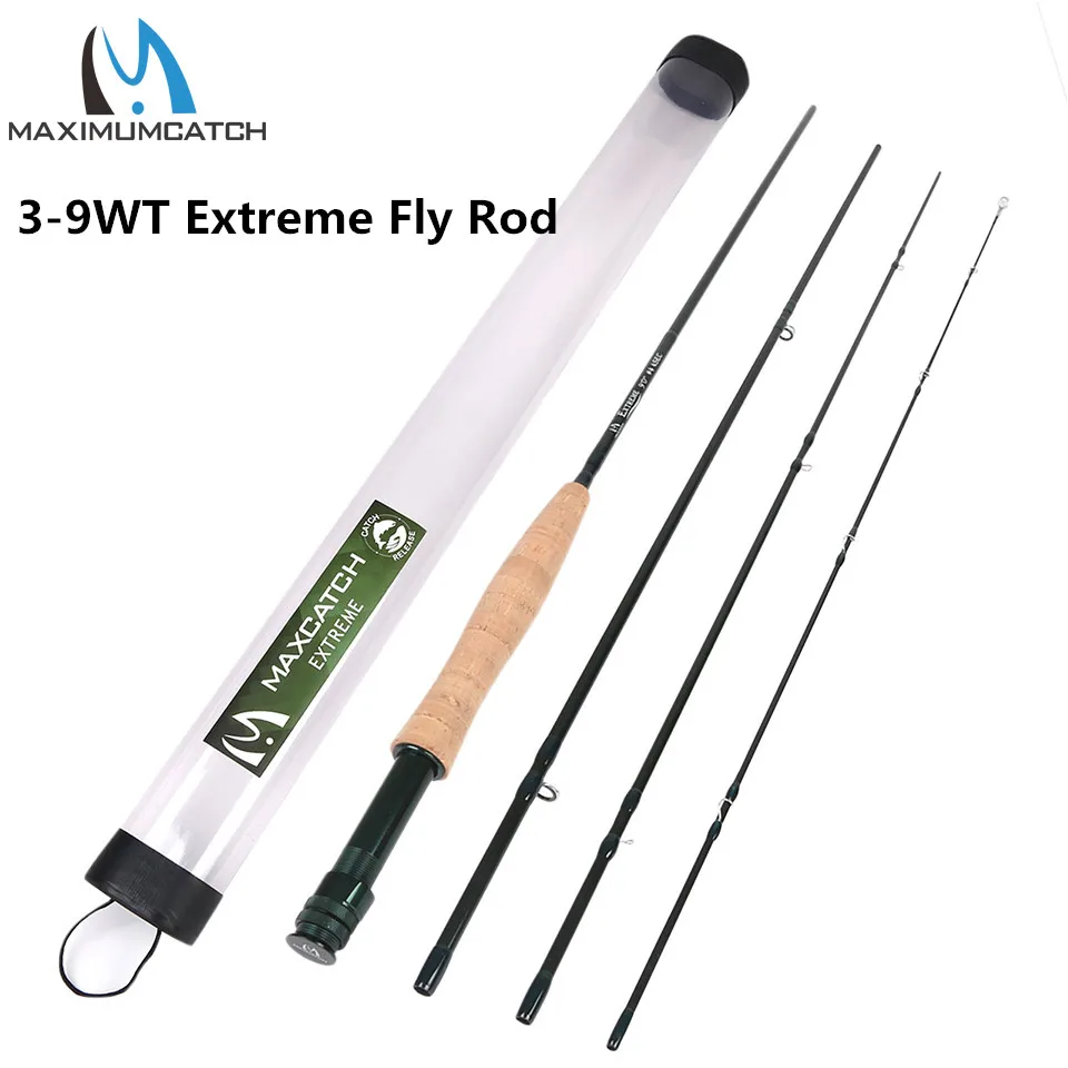 Maximumcatch Extreme Удочка 3/4/5/6/8 WT IM8 углеродного волокна средней длины 4 шт. Fly стержень