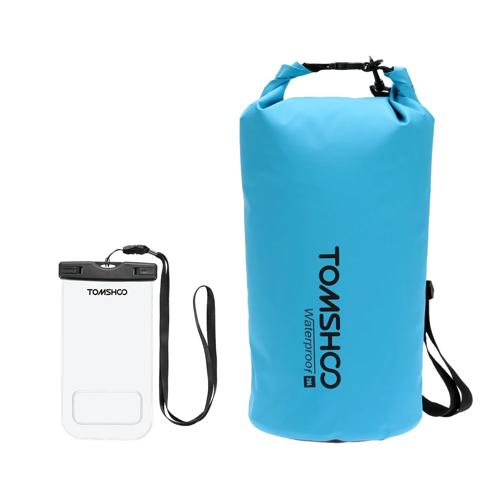 TOMSHOO 10L/20L водонепроницаемая сумка для хранения скалолазания чехол телефона
