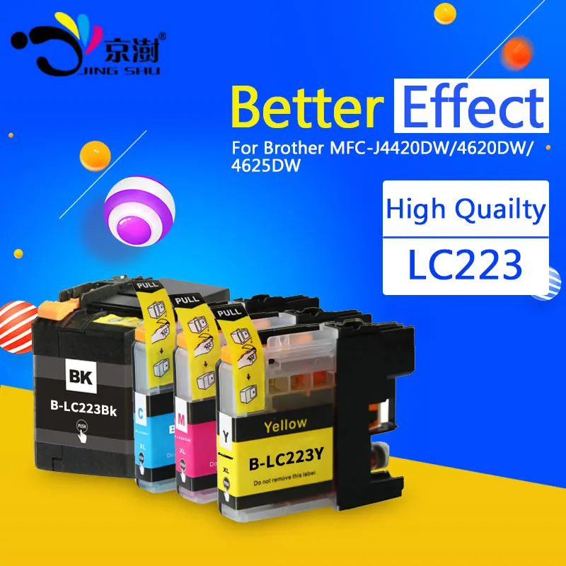 Совместимый чернильный картридж LC223 LC221 LC 223 221 для принтера Brother DCP J4120DW MFC J4420DW J4620DW