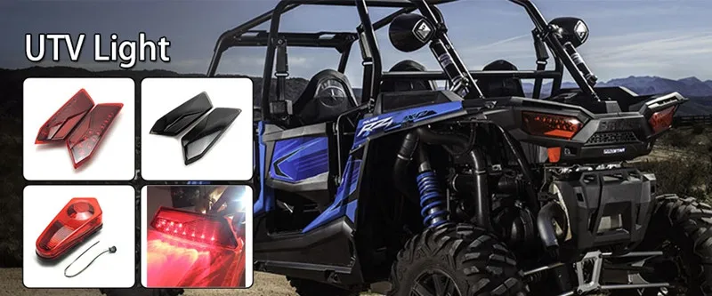 KEMiMOTO для POLARIS RZR XP1000 XP900 800 RZR4 Ranger синий передний светодиодный светильник бар задние фонари Кулисный внедорожный стерео кулисный переключатель