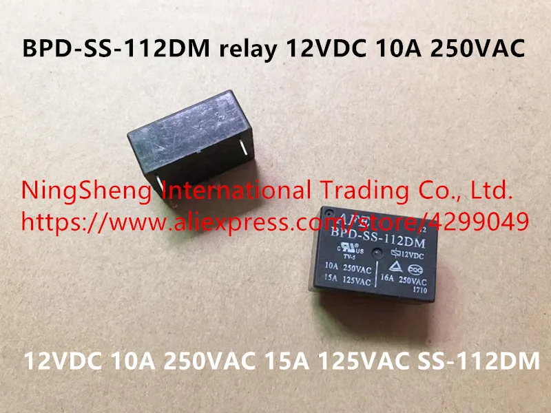BPD-SS-112DM реле 12VDC 10A 250VAC 15A 125VAC SS-112DM BPD-SS-124DM SS-124DM 24V