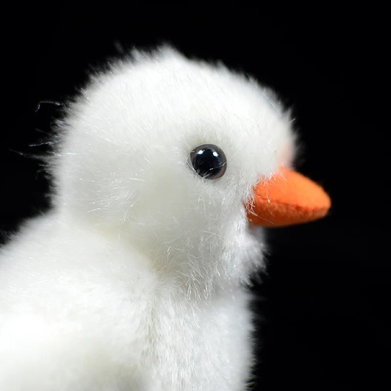 11cm Cute Chick Cub Doll Simulation Lovely White Baby Chicken Figurine Mini Soft Animal Stuffed Plush Toy Kids Christmas Gifts | Игрушки и