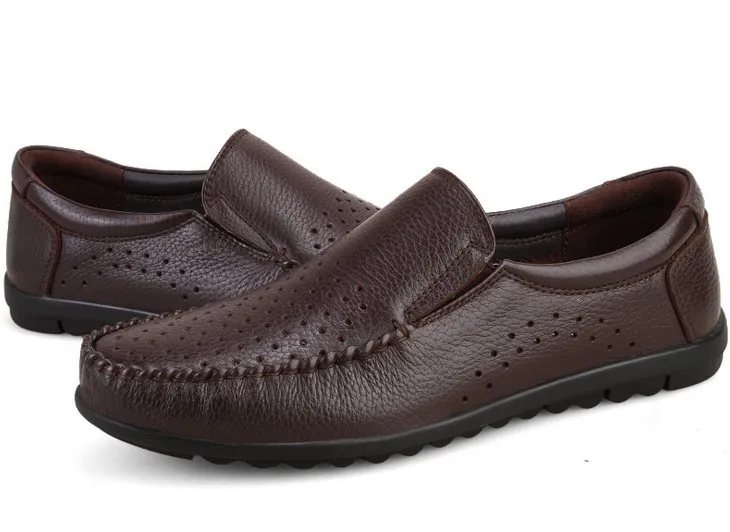 Cyabmoz/2017 мужские лоферы из натуральной кожи мокасины ручной работы кожаная