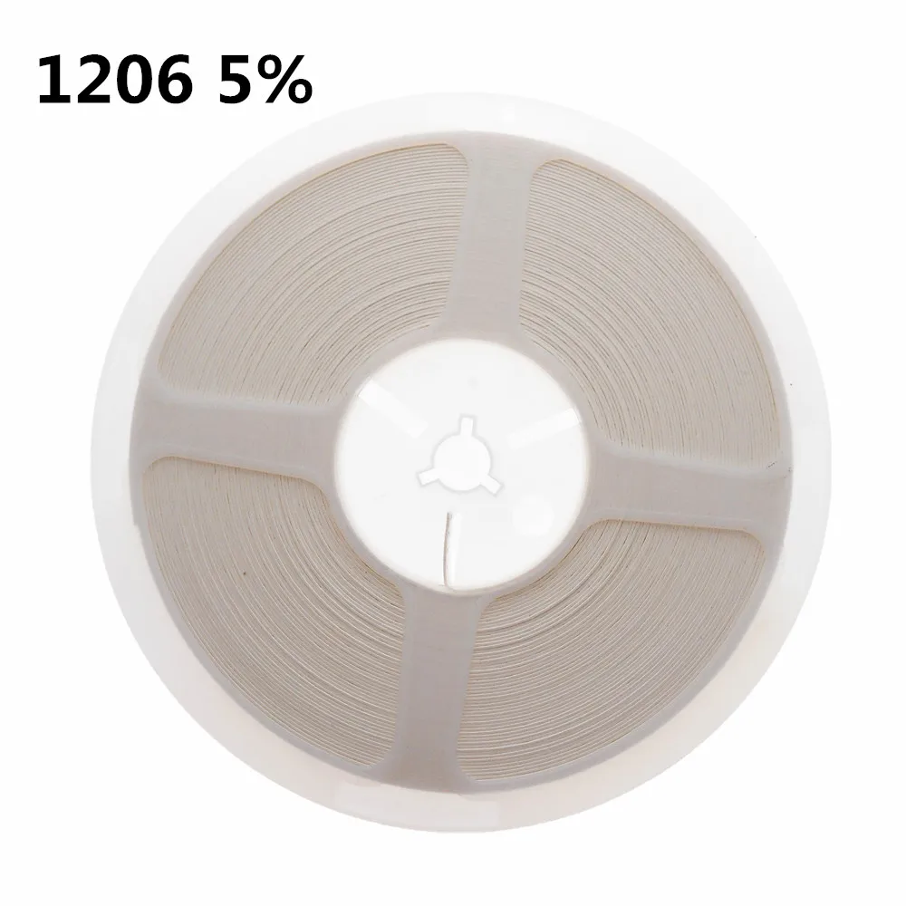Резистор 5000 шт./лот 1206 5% SMD 0.01R 0.091R 0.1R 0.91R 0R 1R 10M в катушке Чип фиксированный