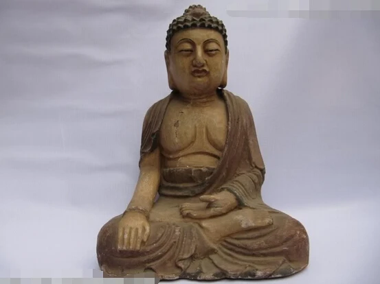 Коллекционный Бронзовый Статуя Льва S0328 Китайский народный храм старая