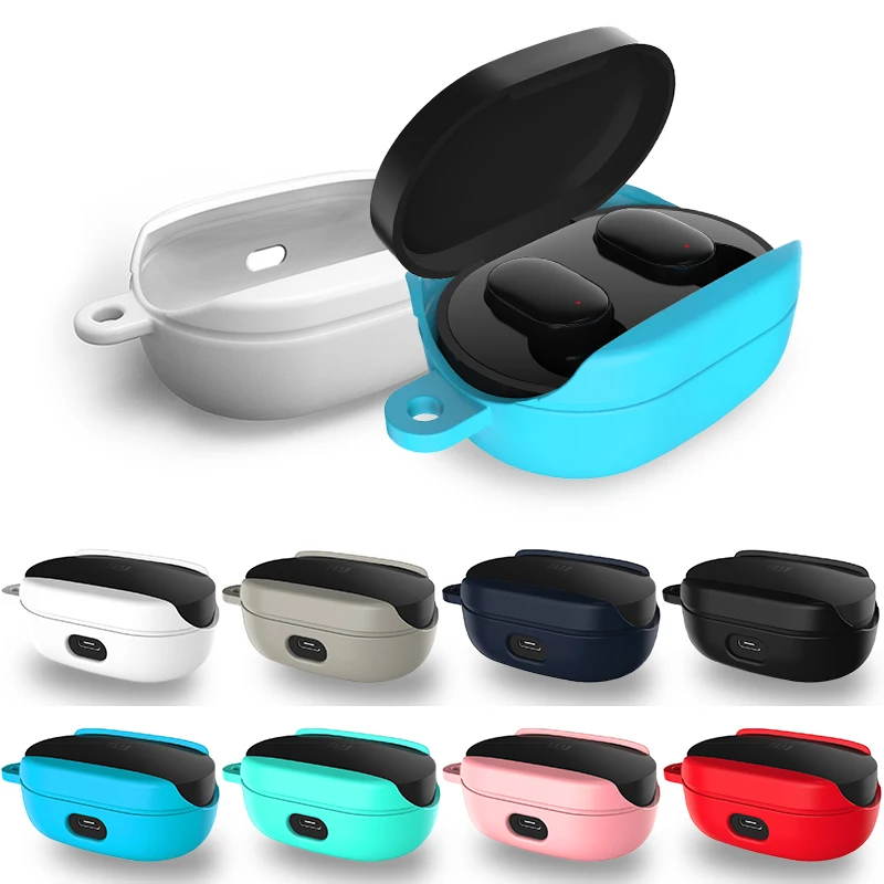 Чехол для переноски Xiaomi mi Red mi Airdots Youth силиконовый чехол на Xio mi Air dots Молодежные наушники защитный ковер с кольцом