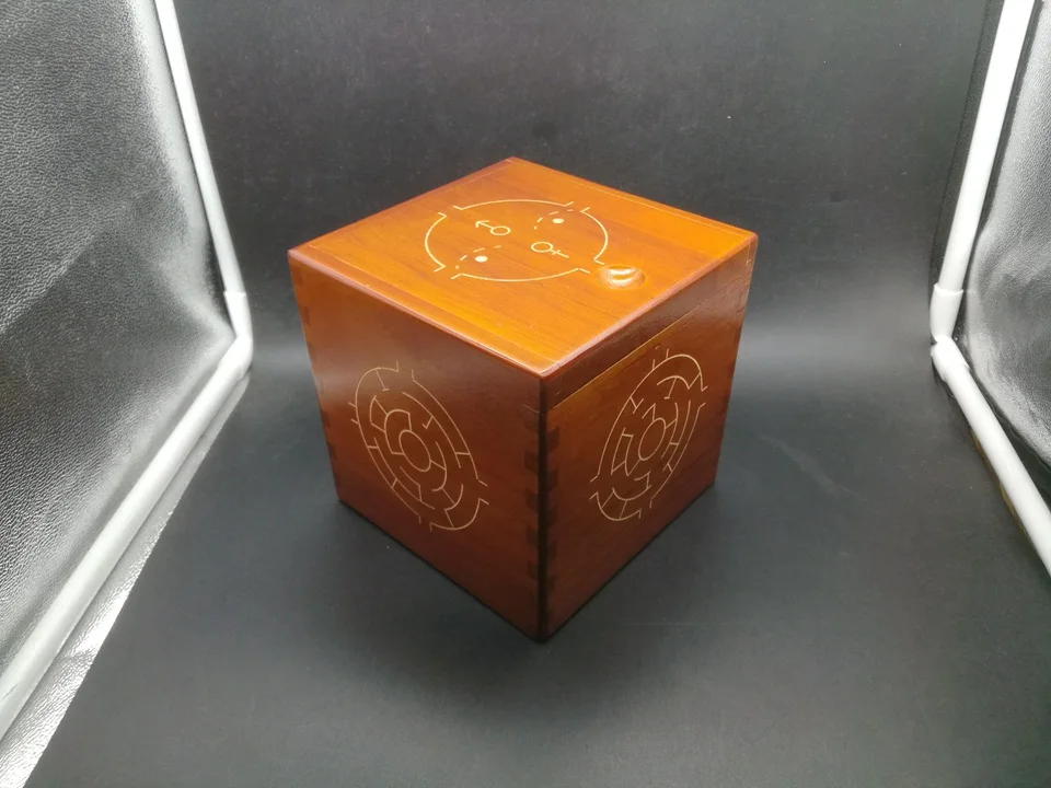 Деревянная жесткая головоломка, коробка, сложная 3D лабиринт, головоломка, игра, игрушка, новинка, монета, копилка, подарок для детей