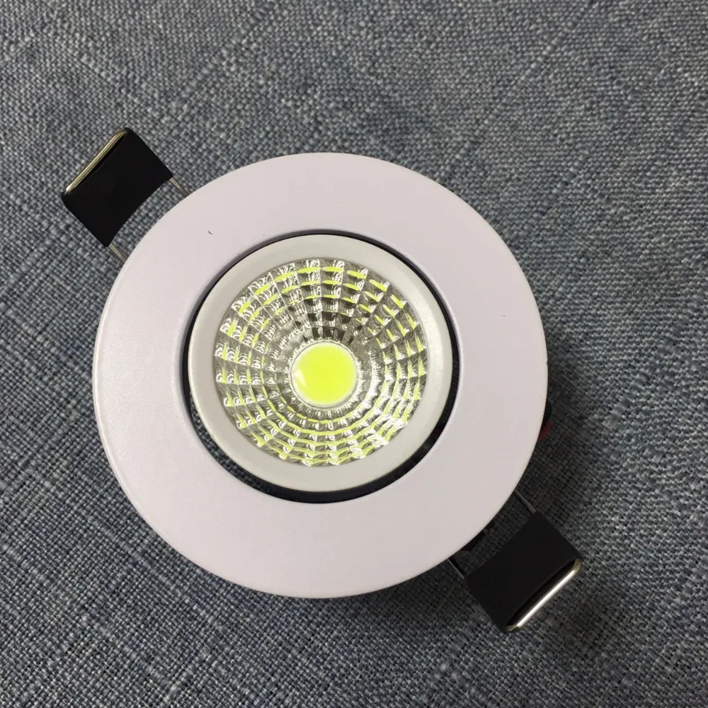 20 шт./лот светодиодный светильник Cob под потолок пятно света 3 Вт dc12v встроенное