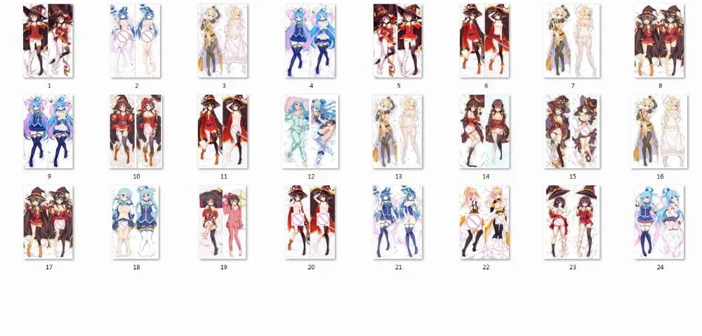 Горячее аниме Kono Subarashii Sekai ni Shukufuku o! Наволочка KonoSuba charактс Aqua Megumin Wiz наволочка | Дом