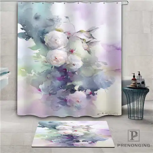 На заказ beautiful_roses (1) водонепроницаемый занавеска для душа коврик дома ванной