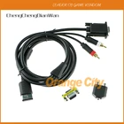Для SEGA Dreamcast VGA Высокое разрешение Cable RCA Sound Adapter HD box PAL NTSC