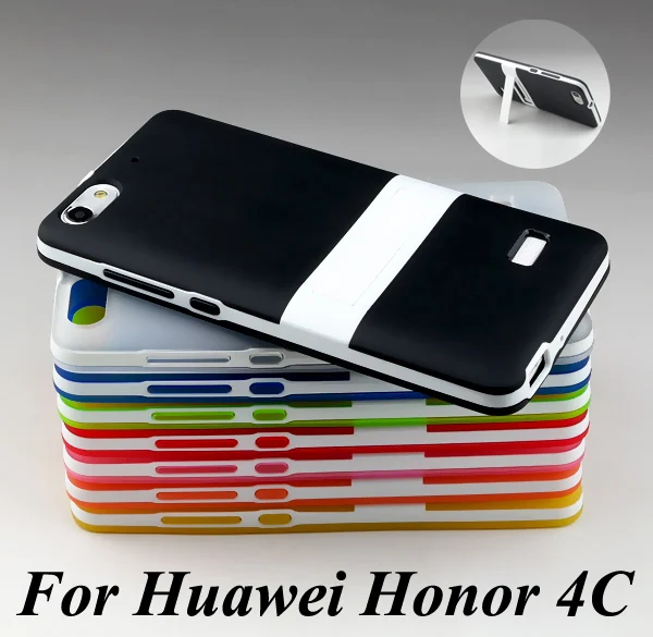 Brand New Ultra-Thin Soft Stand Translucent TPU Rubber Bumper Case For Huawei Honor 4C cell phone silicone cover capa BH0265