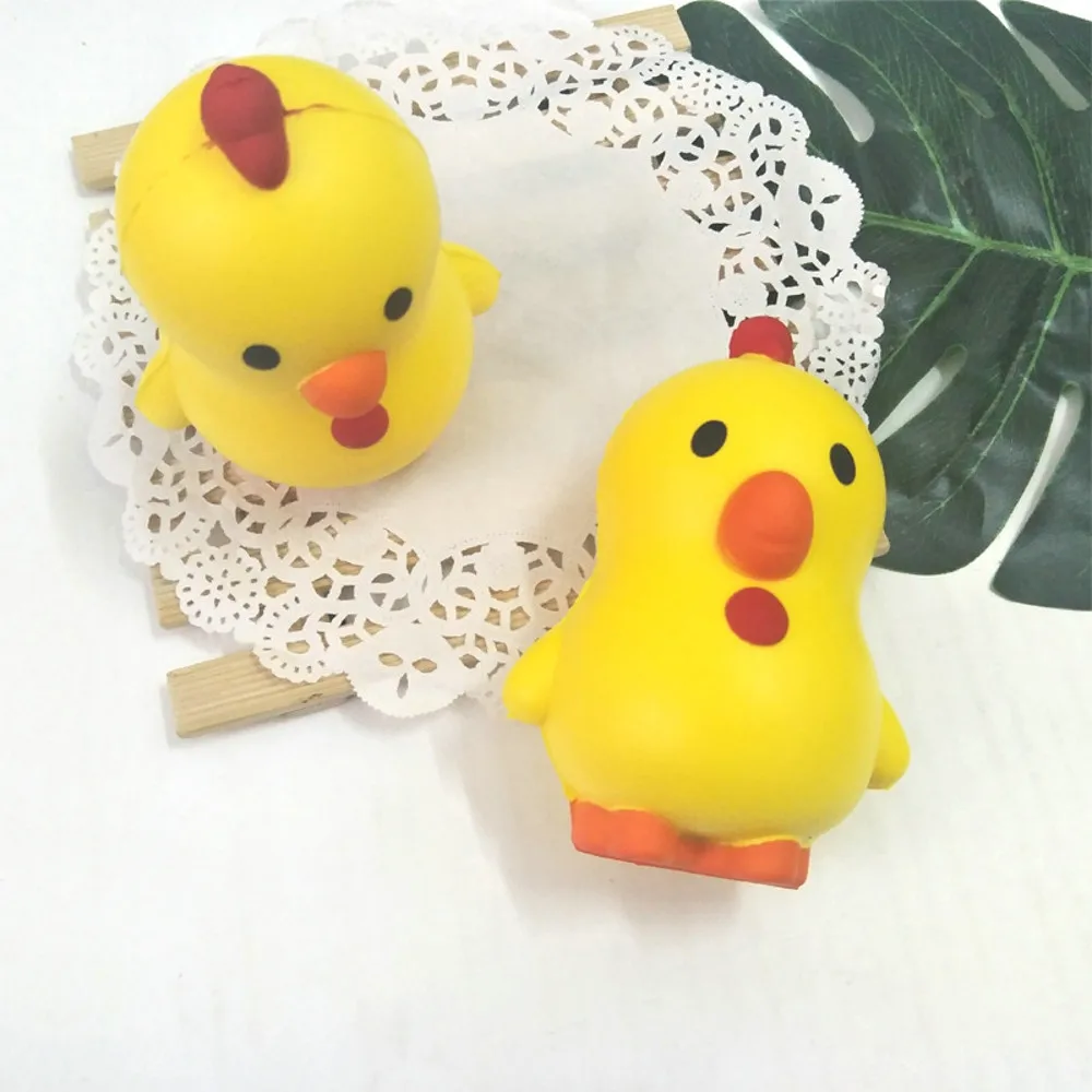 Sqishi Kawai очаровательные игрушки "Цыплята" медленно поднимающиеся для выдавливания крема ароматизированные игрушки антистресс Visqueux мягкие игрушки 25-30