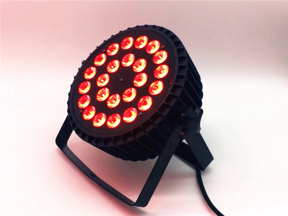 Горячая 24x12 Вт RGBW 4в1 Par led par wash светодиодный плоский прожектор 24х12 освещение для