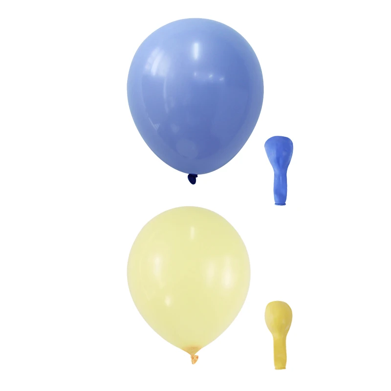 mix 2 color D 100 шт., цветные латексные шары в виде макарон, пастельные вечерние шары для свадьбы, дня рождения, вечеринки, вечерние украшения для девочек - Цвет: mix 2 color D