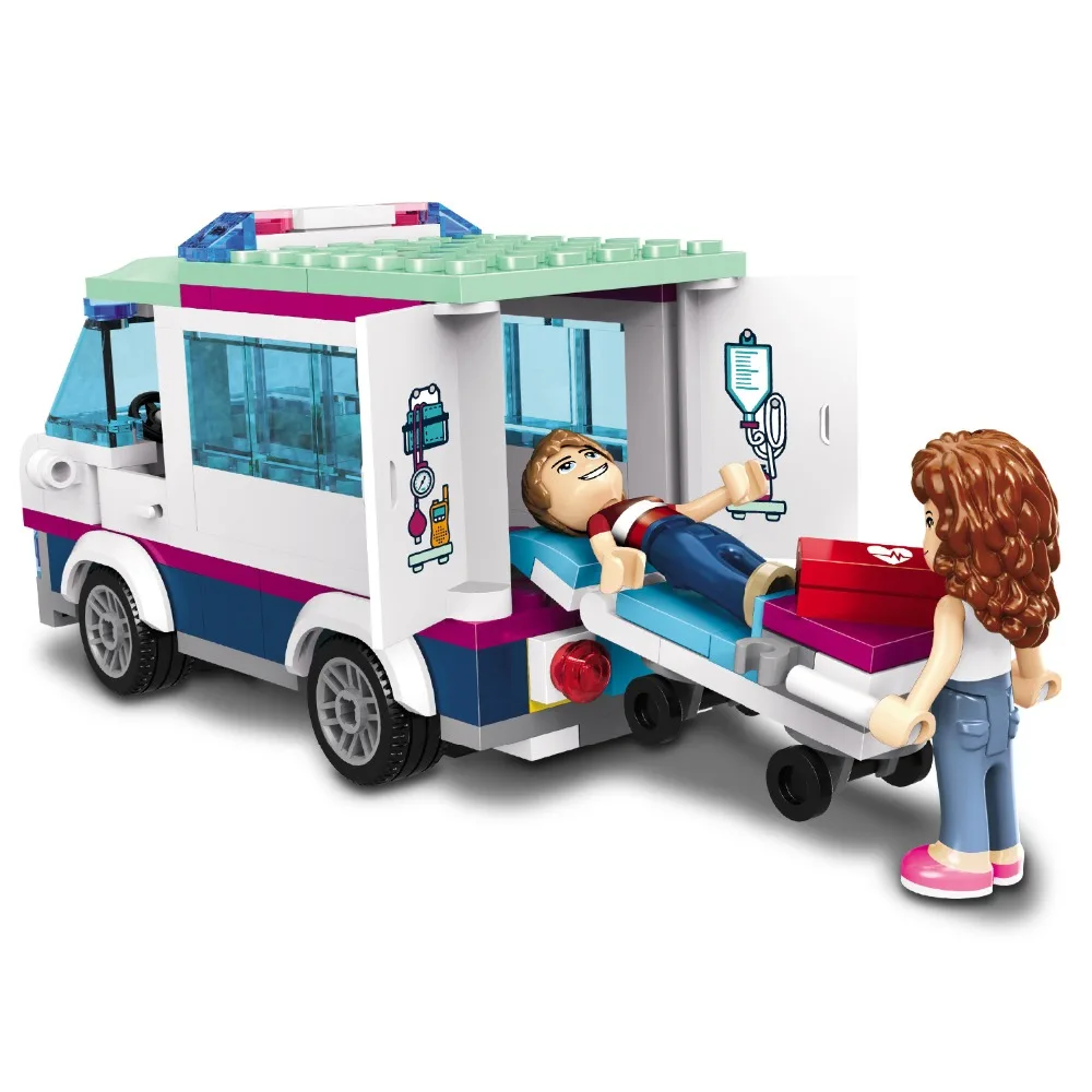 37036 01039 Friends Girl Series 932pcs Building Blocks toys Heartlake Hospital kids Bricks toy girl gifts Compatible 41318 | Игрушки и